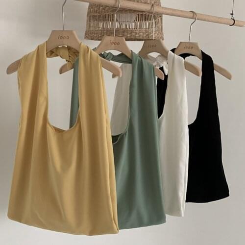 Ladies Nylon Shoulder Bag Female Bow Tie Strap Handbag Women Personality Solid Color Book Bag Girl Tote Large Capacit Travel Bag