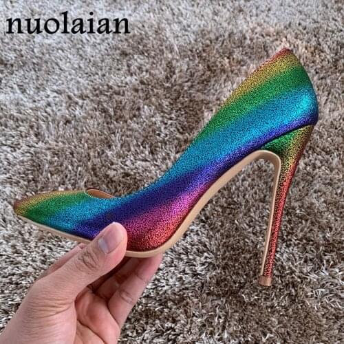 8/10/12CM Womens High Heels Dress Leather Shoe Party Wedding Shoes Woman High Heel Shoes Platform Pumps Lady Pump Shoes
