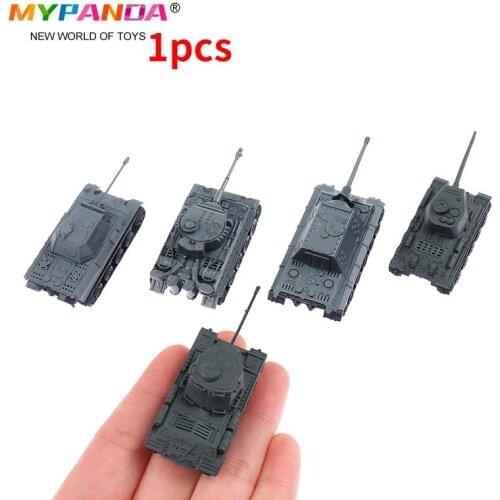 1PCS 1:144 Scale Finished Model Toy 4D Sand Table Plastic Tiger Tanks World War II Germany Panther Tank Random Send