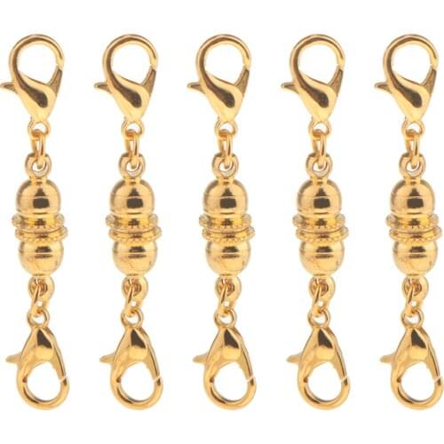 10 Sets Of Alloy Magnetic Clasp Lobster Clasp Hook Findings For Jewelry DIY