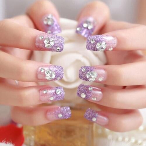 24Pcs Natural French Short False Nails 19 Styles Acrylic Classical Full Artificial Nails for Home Office faux ongles