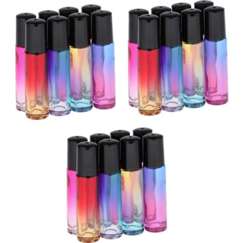 24PCS Roll on Glass Bottles Perfume Essential Oil Bottle, can be Used Repeatedly After Washing, can be Easily Separated to Wash
