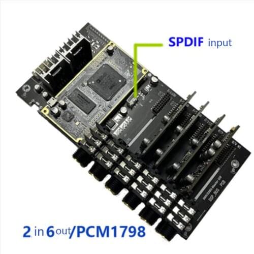 ADSP21489 development board DSP divider ADC PCM1804 Input +DAC PCM1798 output 4 in 6/8 out processor B4-007