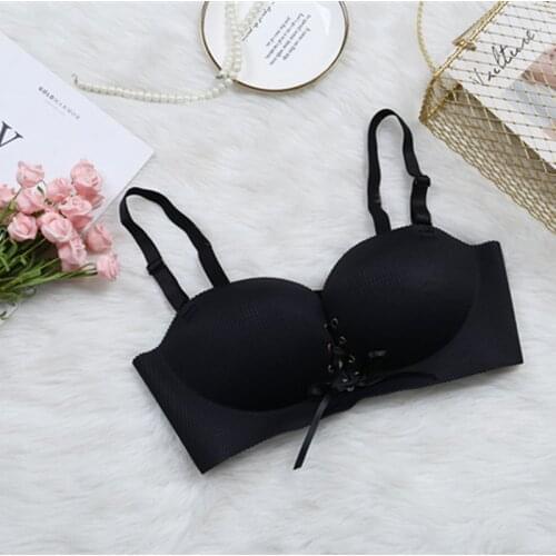 Seamless Sexy Bras for women Fashion Push Up Bra wire Free Lingerie Massage Underwear Bra One Piece Solid Color Bra