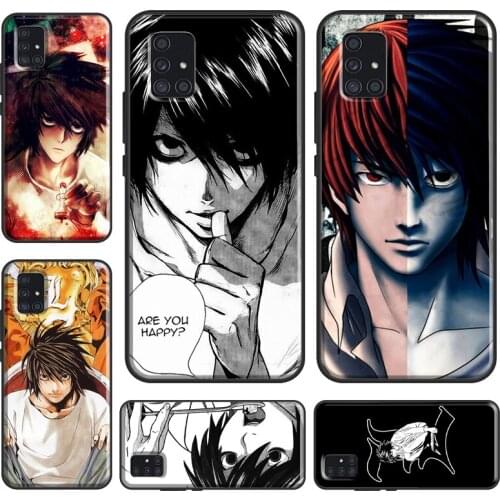 L Death Note Case For Samsung A32 A52 A72 A12 A42 A21S A20e A10 A20S A40 A50 A70 A11 A51 A71 A31 Coque