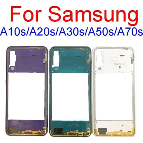 For Samsung Galaxy A10s A20s A30s A50s A70s Middle Frame A107 A207 A307 A507 A707 Middle Frame Bezel Middle Plate Repair Parts