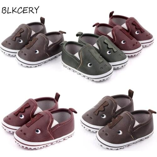 Brand Shoes Newborn Baby Boys Shoes Infant Loafers for 1 Year Old Cartoon Soft Sole Crib Shoes Toddler First Walkers 0-18M