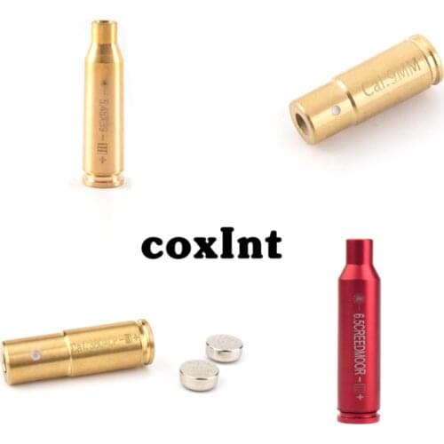 380 ACP 7.62x54 .40 40S&W .45 ACP 9MM 380ACP 6.5Cre 6.5Gre Caliber Cartridge Red Boresighter Collimator Bore Sight for Hunting