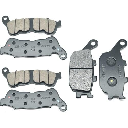 For HONDA Transalp 700 XL700V ABS Hornet 600 CB600F CB600 2007 2008 2009 2010 2011 XL700 CB600 F V Front&Rear Brake Pads Set Kit