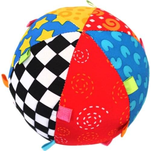 Colorful Ring Bell Ball Baby Toys Ball Educational Baby Hand Grasp Ball Cloth Music Sense Balls Funny Toys For Children Kids