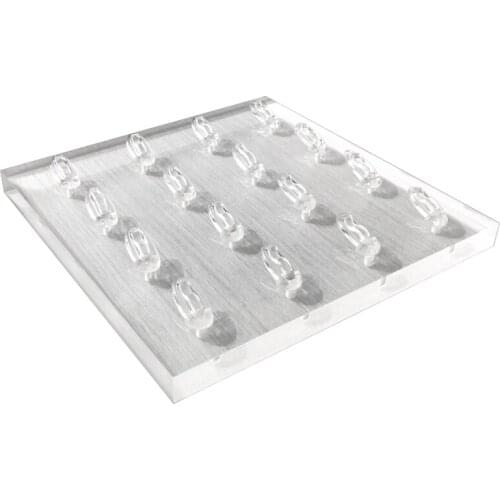 Square Acrylic Ring Holder Ring Display Tray Ring Clips Stands Ring Organizer Jewellery Display Holders Jewelry Case