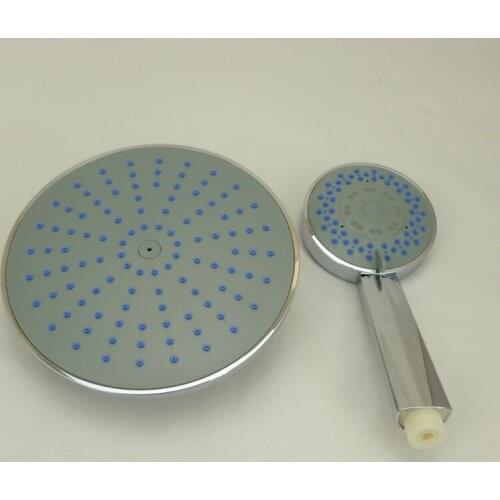 1set Chromed Finish Showering Shower Head Replacement ABS Plastic Shower Head Rainfall Sprayer