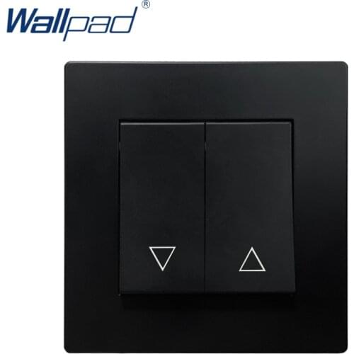 Electric Curtain Switch 2 Gang Reset Momentary Contact Wallpad Luxury Wall Light Switch