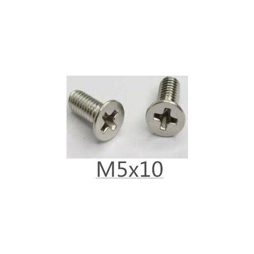 New Free Shipping 100pcs M5X10 M5 Thread Diameter 10mm Length Titanium Ti Flat Head Screws,Titanium philips countersunk head scr