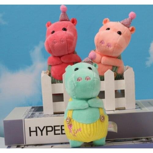 New funny creative Cartoon strap hippo pendant good quality Exquisite Soothing Doll christmase birthday gift