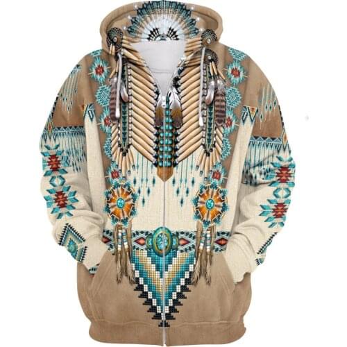 New Indian Native Harajuku Casual Colorful Tracksuit New Fashion 3Dfull Print Hoodie/Sweatshirt/Jacket/Men Women