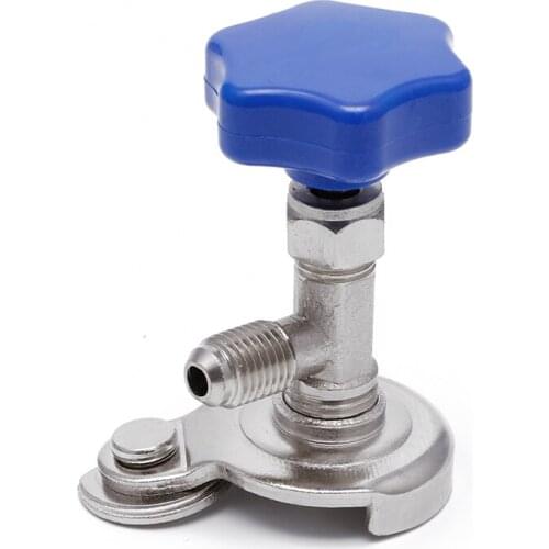 New Dispensing Valve Bottle Opener 337B Refrigerant Bottle Can Tap Blue