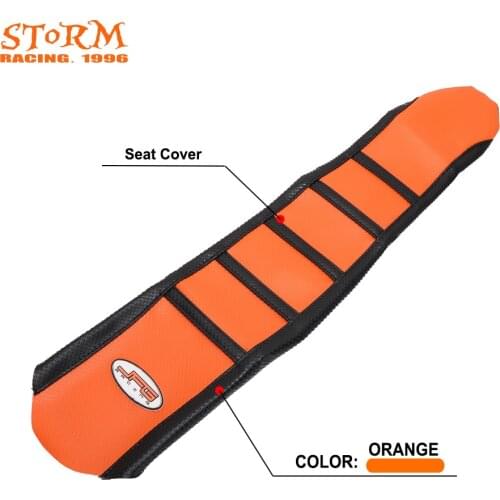 Orange and Black Soft Striped Ribbbed Rubber Seat Cover For KTM SX 85 SX85 2013 2014 2013-2014 Motorcross Dirt Bike