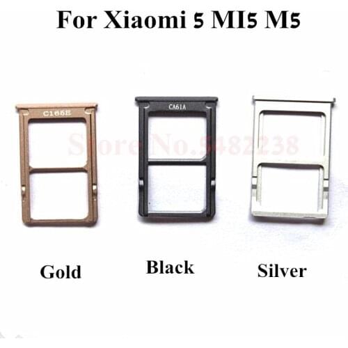 Original SIM Tray sim holder For Xiaomi 5 Mi5 M5 SD/SIM Card Reader Replacement parts