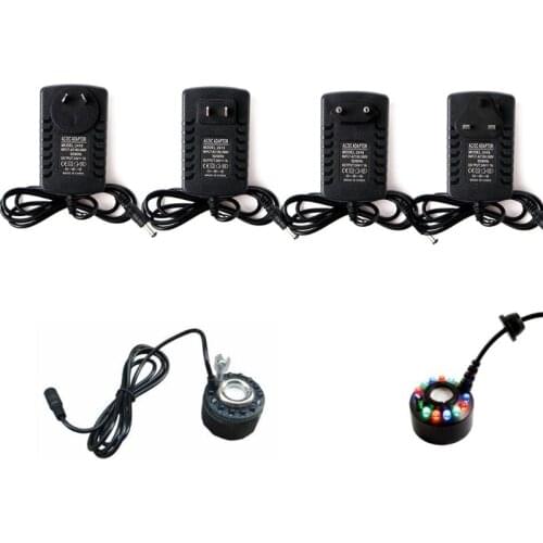 AC 100-240V To DC 24V 1A Adapter US/EU/AU/UK Plug For Ultrasonic Mist Maker