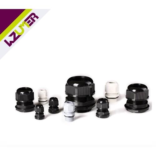 Plastic Cable Gland 10pcs IP68 PG7 PG9 PG11 PG13.5 PG16 PG21 Waterproof with Waterproof Gasket cable sleeve