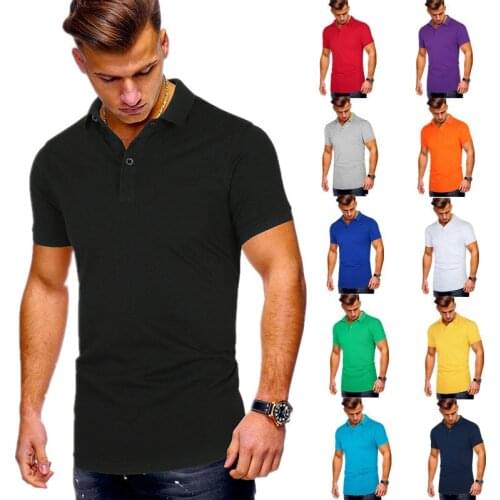 New Man Polo Shirt Casual Solid Color Cotton Polo Shirt 11 Colors Brand High Quality Short Sleeve Fashion & Business Clothing