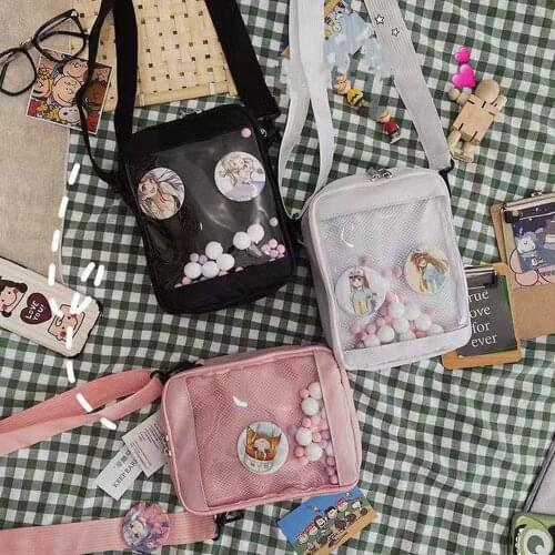 Womens bags fashionable versatile bag Cute Cartoon Cosplay cute girl student small fresh lady zippered hand purse