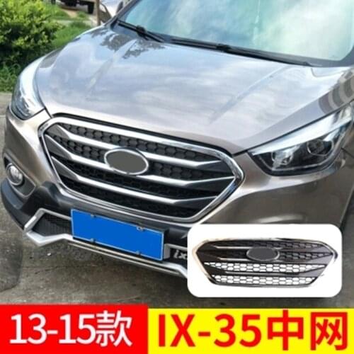 For Hyundai ix35 2013-2015 high quality ABS chrome front grille Refit around trim trim grills Racing