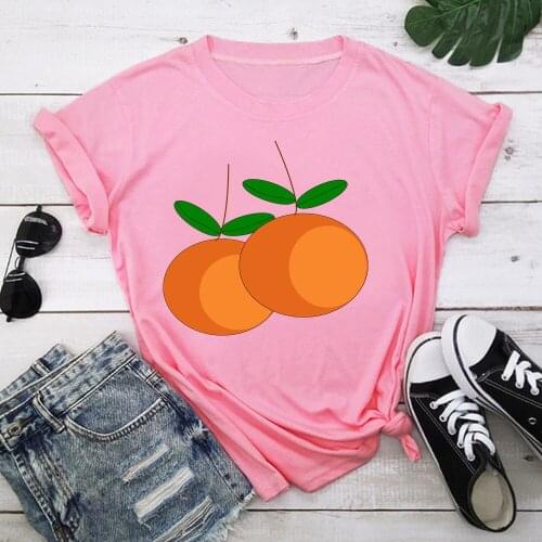 Fruit Harajuku T Shirt Women Short Sleeve O Neck Loose Tshirt 2021 Summer Tee Tops Short Sleeve Female TX9342
