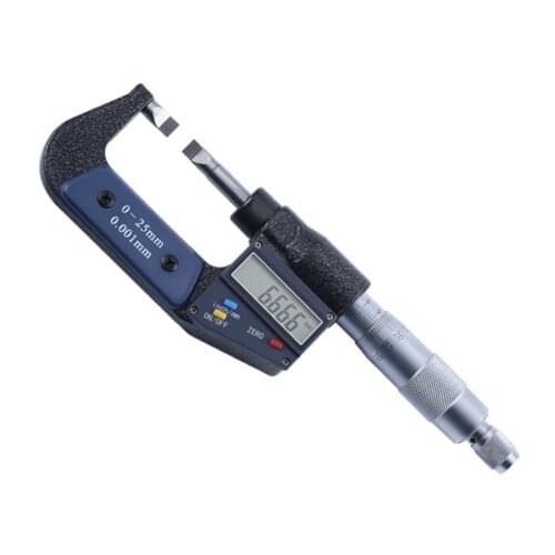 0-25 mm Electronic Outside Micrometer 0.001 mm with Extra Large LCD Screen Digital Micrometer Electronic Digital Caliper Gauge