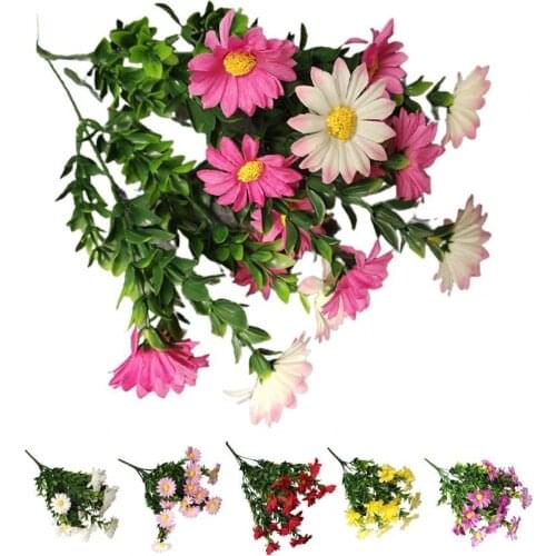 1 Pc Five Branches Artificial Dried Flowers Plant Faux Silk Flower No Withering Photography Props Simulation Flower Home Decor