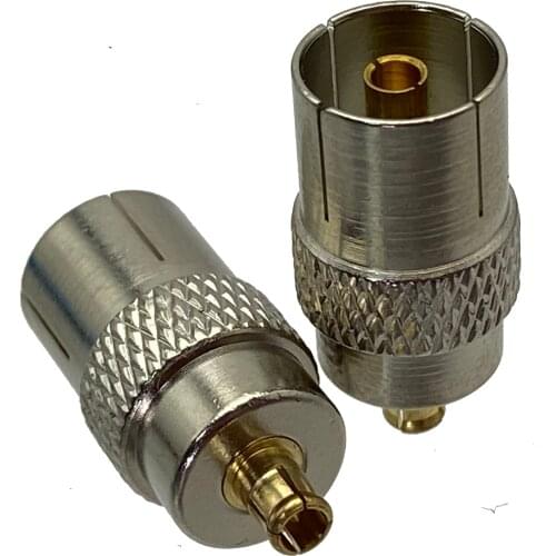 1pce IEC DVB-T TV PAL female jack to MCX male plug RF adapter connector 75ohm