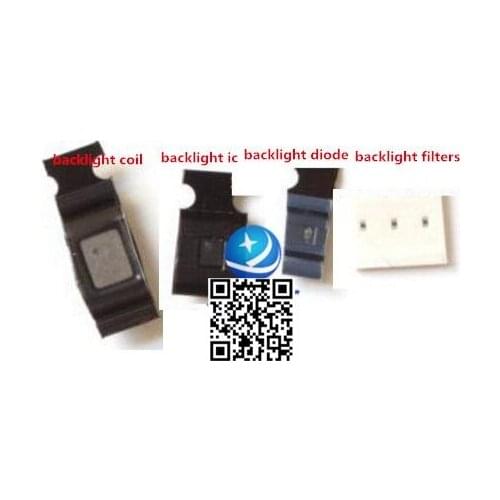 2set/lot (8pcs)for iPhone 6 6plus 6+ Backlight IC Chip U1502 + Backlight coil L1503 +backlight diode D1501+fuses filters FL2024
