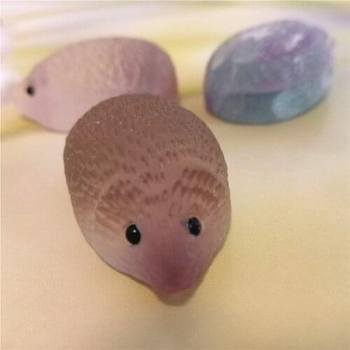 3pcs Natural fluorite quartz hedgehog crystal stone animal Reiki healing decorative Handmade Crafts Stone Carved Home Decor