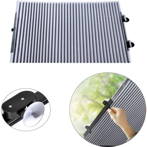 46/65/70cm Car Retractable Windshield Sun Shade Block Sunshade Cover Front Rear Window Foil Curtain for Solar UV protect Sticker