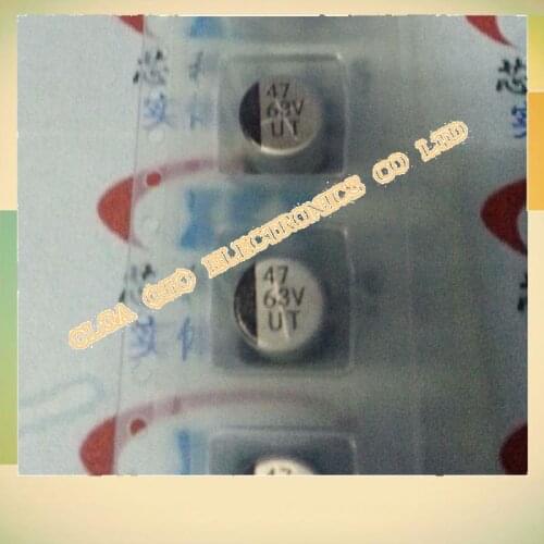 SMD aluminum electrolytic capacitors v47uf volume 63:8 * 10 500 a plate of 47uf63v 0.26 Accuracy: 20