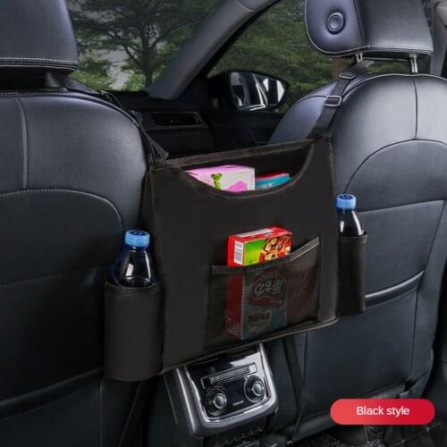 Car Seat Middle Storage Bag Oxford Auto Shelter Net Handbag Side Pockets Multi Function Water Cup Snake Holder Organizer Gadget