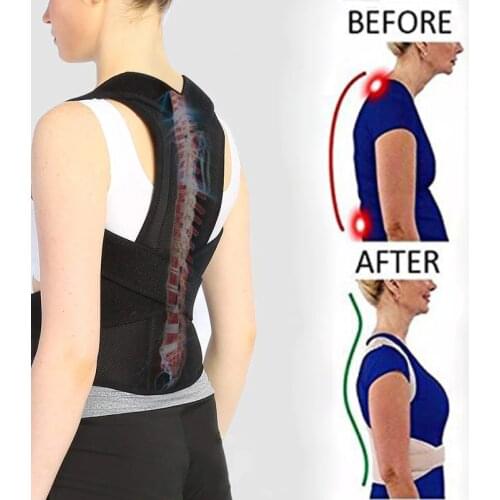 Posture Corrector for Men and Women Back Posture Brace Clavicle Support Stop Slouching and Hunching Adjustable Back Trainer