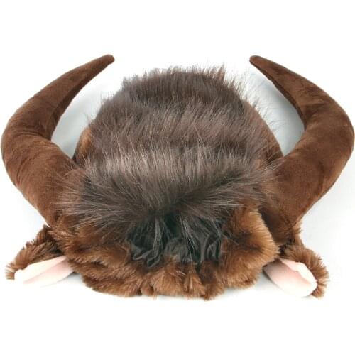 Copetsla 1Pcs Pet Cat Dog Dress Up Costume Wig Emulation Horn Hair Mane Ears Head Cap Autumn Winter Muffler Scarf Pet Products