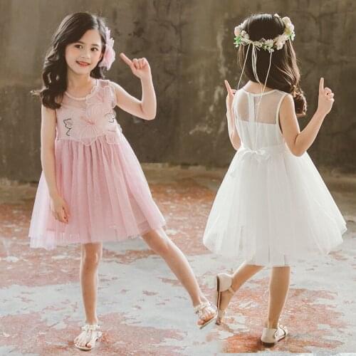 Kids Dresses For Girls Clothes Girls Dress Summer 2019 Children Clothing Girl Party Dress Sleeveless Princess Dress Vestidos