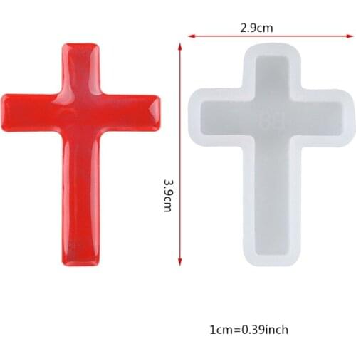Cross Pendant Silicone Resin Mold Jewelry Making Casting Mould Craft DIY Tools