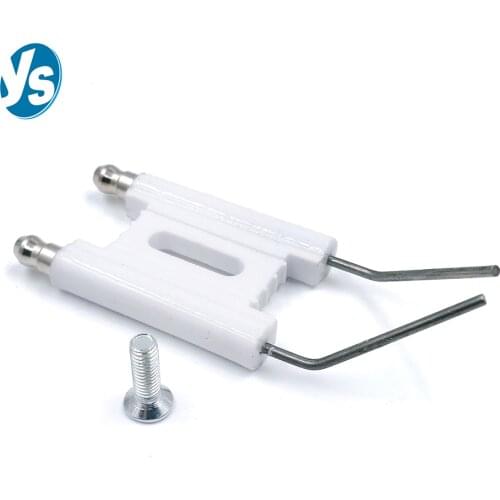 H type burner sparking plug,Double Rod Ceramic Spark Ignition Electrode,Burning Machine Fuel Oil Gas Stove,Ceramic firing needle