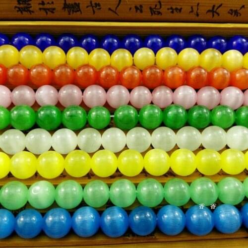 8MM10MM Cats Eye Stone DIY Jewelry Accessories Hand-made Material Bracelet