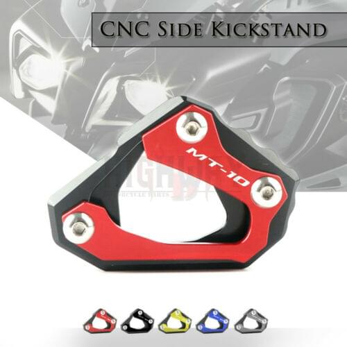 Kickstand Sidestand Stand Extension Enlarger Pad Motorcycle Accessories For YAMAHA MT-10 MT10 FZ10 2016-2017