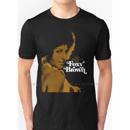 Foxy Brown T Shirt 100% Pure Cotton Foxy Brown Pam Grier Grindhouse Exploitation Movies Cult Movie Cult Movies Vintage Retro