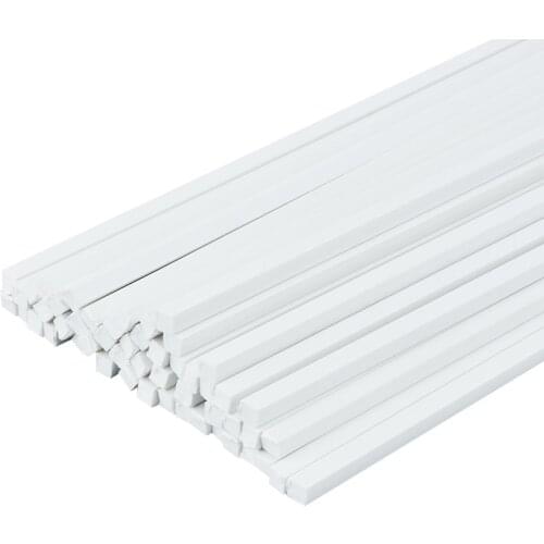 50pcs ABS solid square sticks DIY manual construction sand table model of ABS model transformation of solid rods diorama