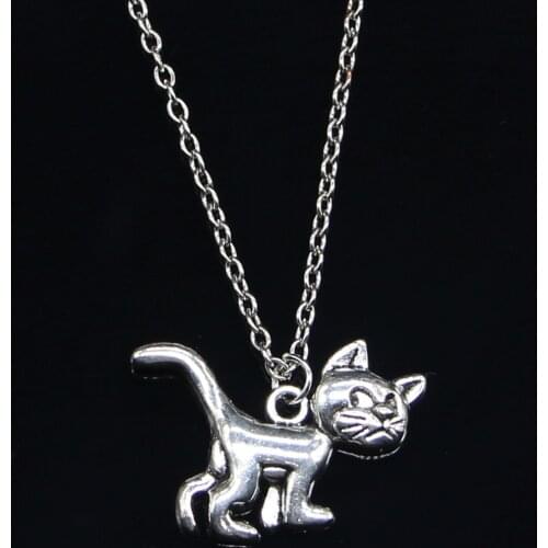 New Fashion Necklace 30x22mm cat Pendants Short Long Women Men Colar Gift Jewelry Choker