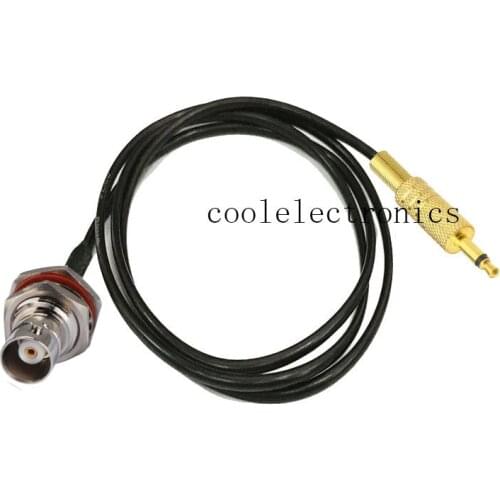 RG174 Pigtail Cable BNC Female O-ring to 3.5mm Mono 1/8" Male Plug for CCTV Camera Monitor antenna 15/20/30/50cm 1/2/3/5/10m