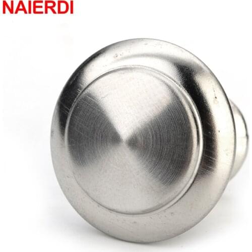 10pcs NAIERDI Cabinet Knobs Stainless Steel Handles Drawer Door Pulls With Screws For Cupboard Kitchen Furniture Hardware