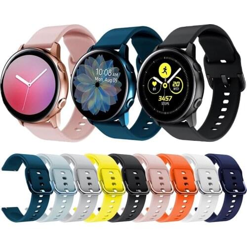 Strap FOR Samsung Galaxy Watch Active 2 40/44mm Gear sport wrist bracelet watchband 20mm Watch strap samsung active2 3 42mm band